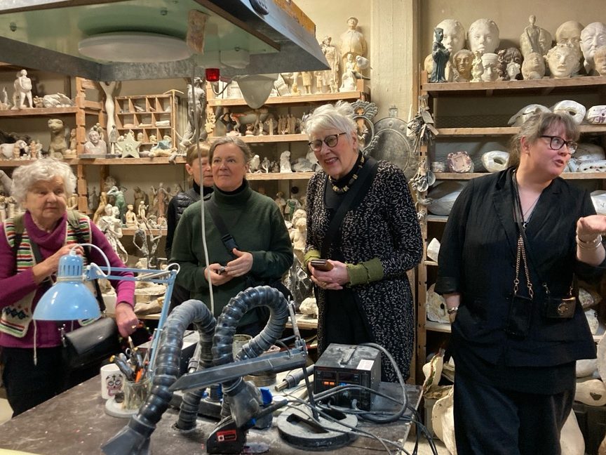 Studiebesök på Herman Bergman&nbsp;Konstgjuteri